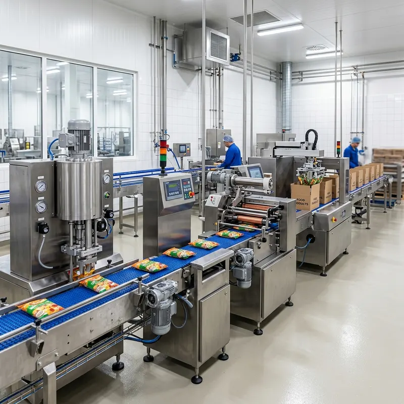 Equipamentos de Embalagem industrial automatizada